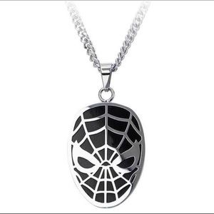 Spiderman stainless steel necklace
